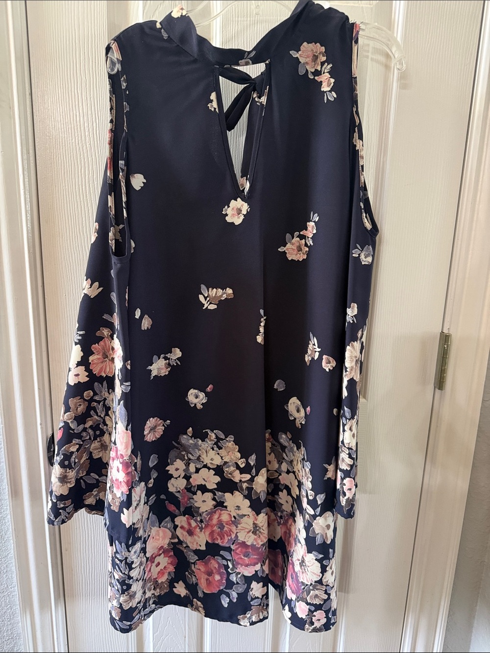 Peppermint Navy Floral Sleeveless Mini Dress